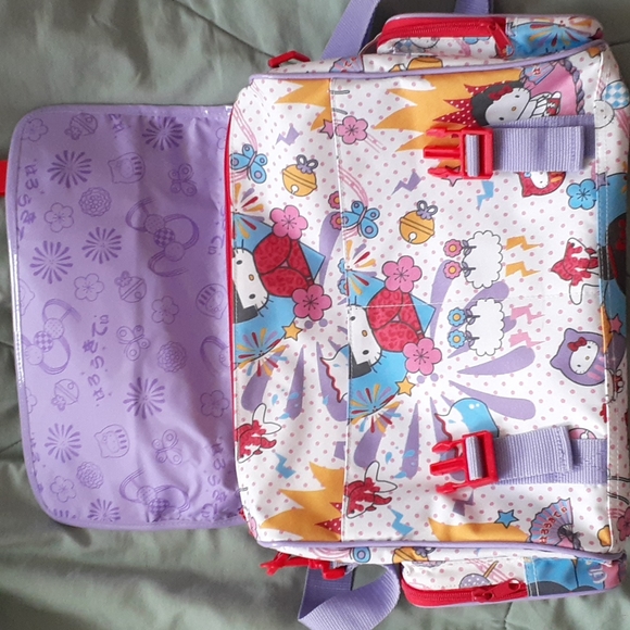 AUTHENTIC RARE HELLO KITTY MESSENGER BAG - Picture 2 of 8